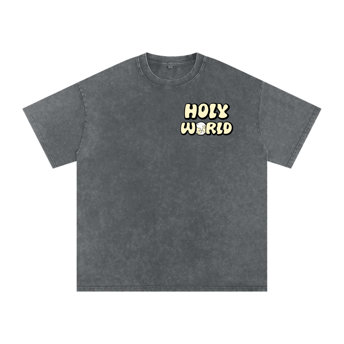 "Holy World" Oversized Shirt