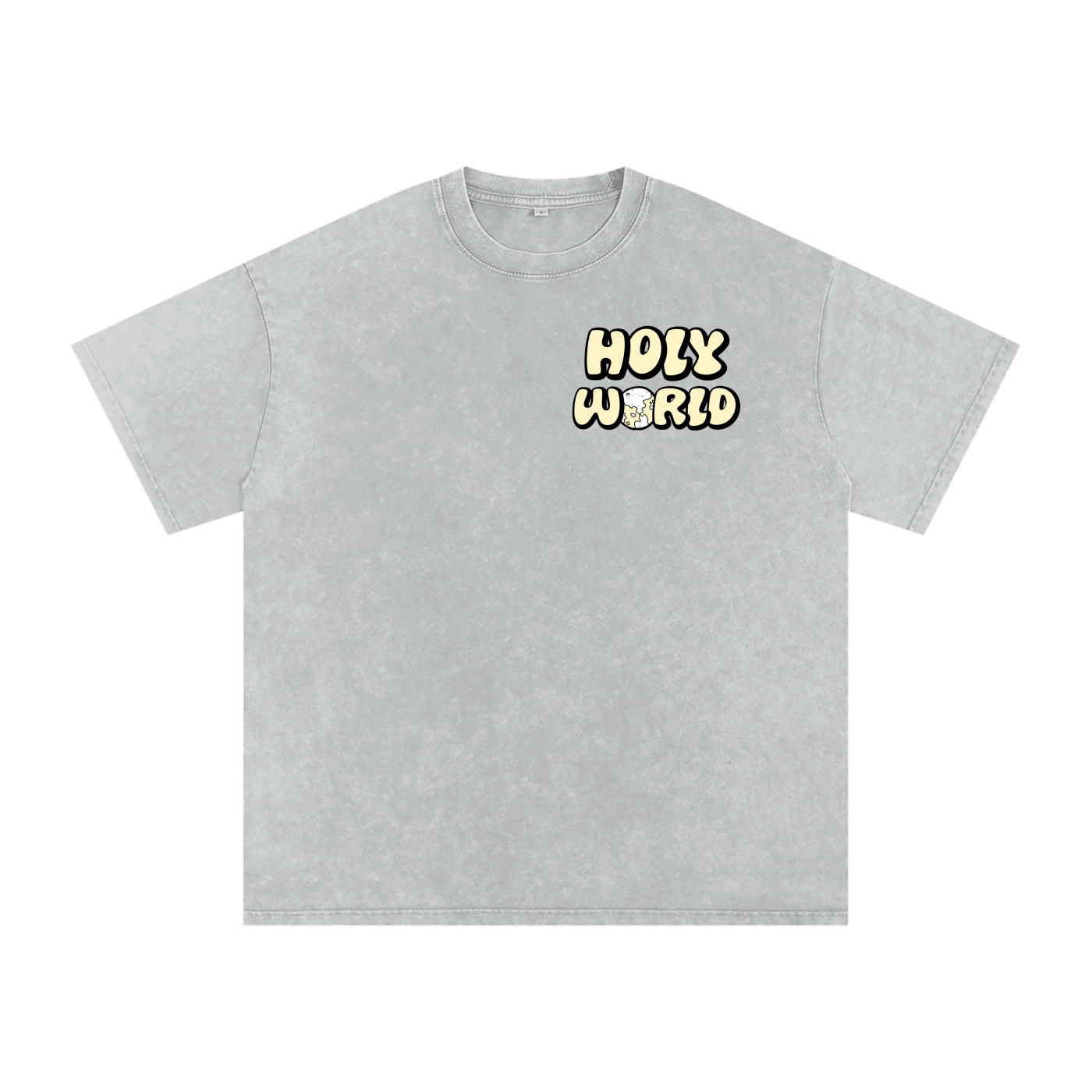 "Holy World" Oversized Shirt