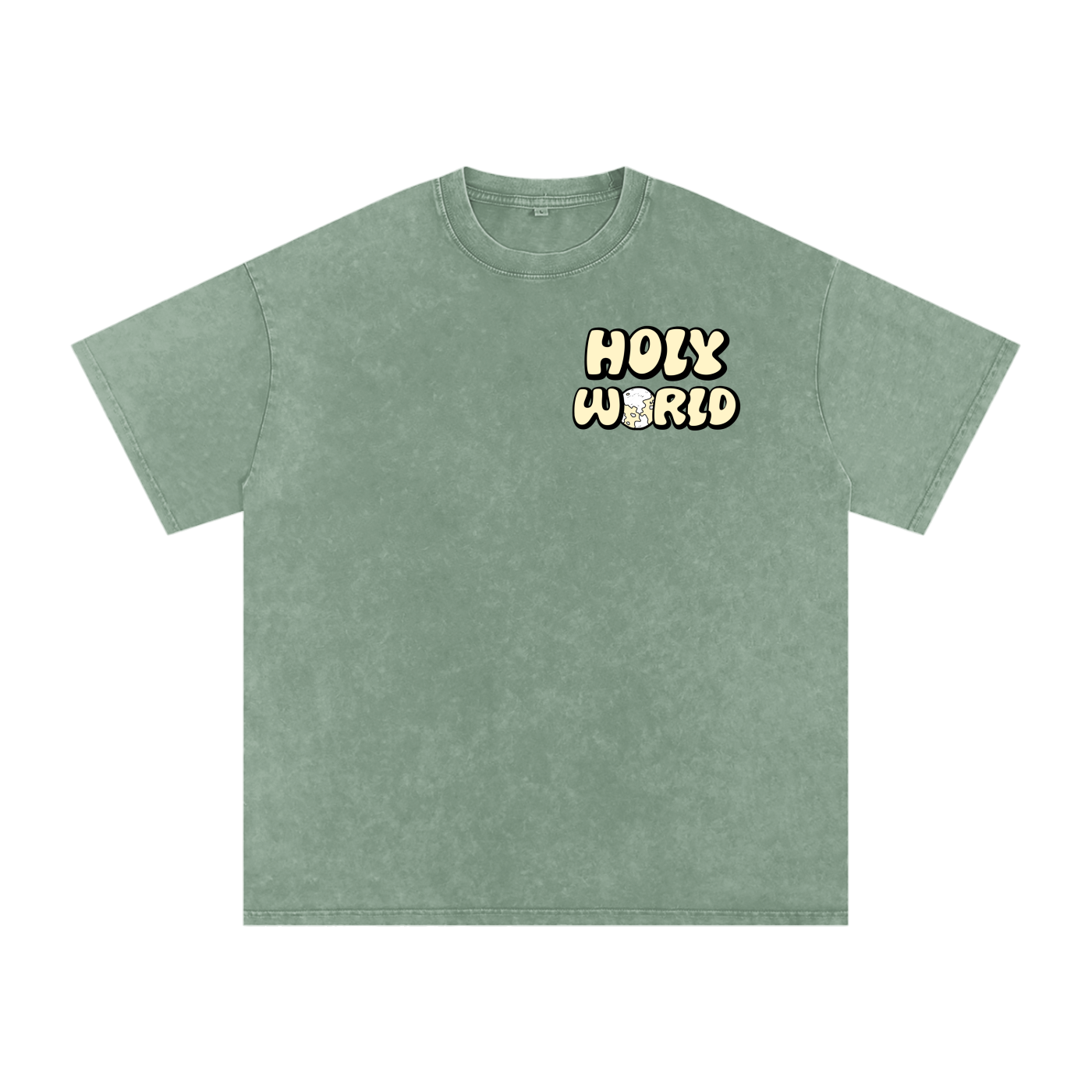 "Holy World" Oversized Shirt