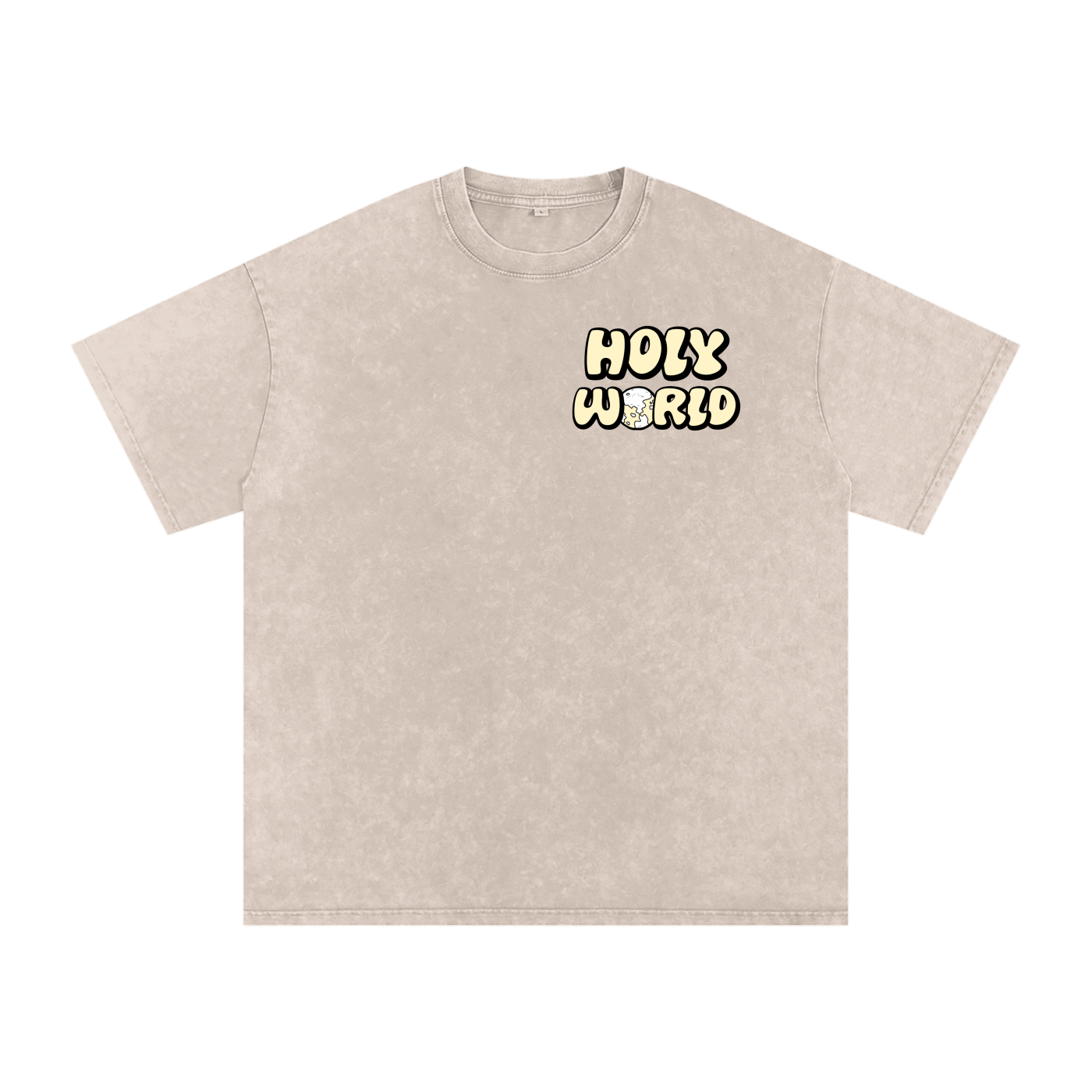 "Holy World" Oversized Shirt