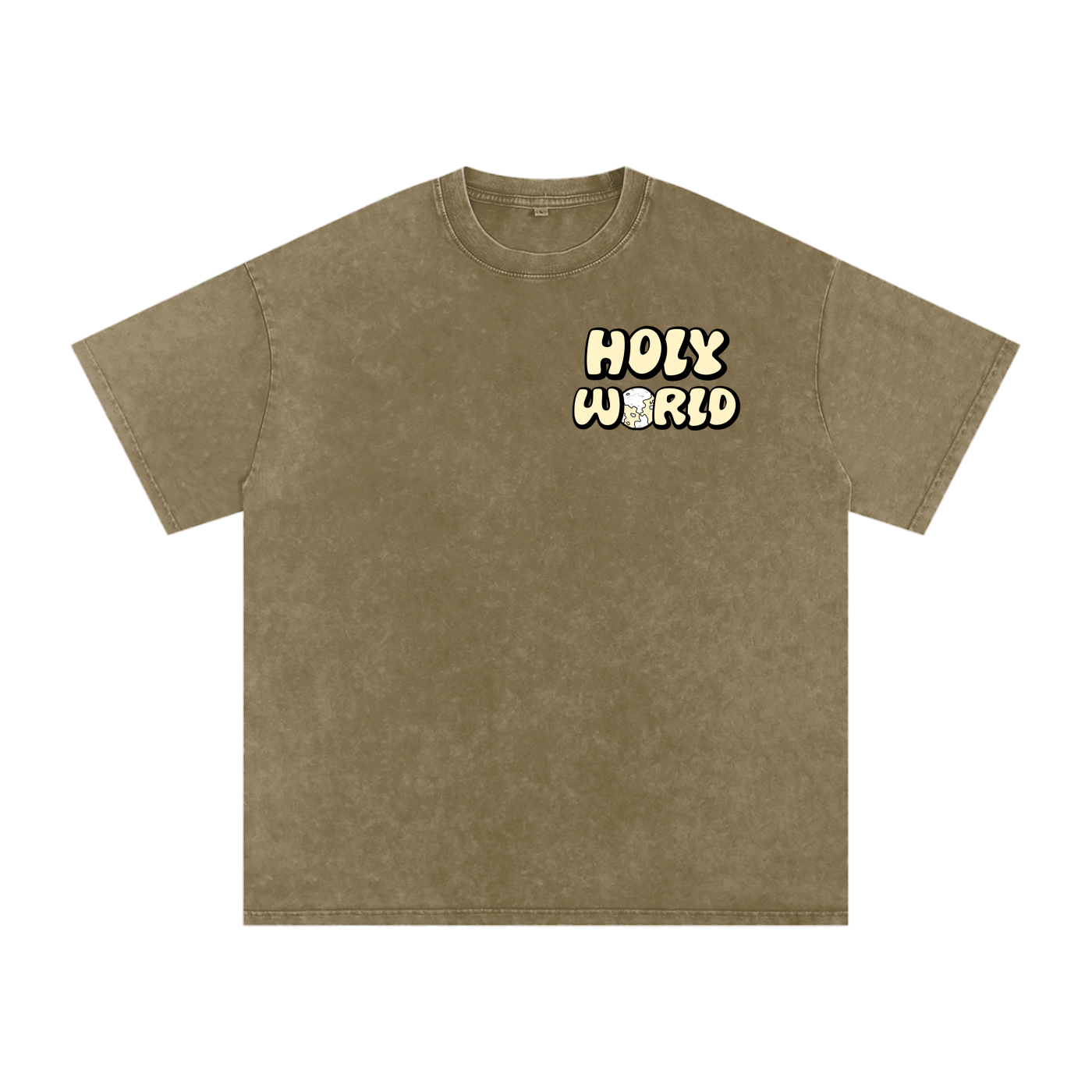 "Holy World" Oversized Shirt